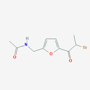 Acetamide, N-[[5-(2-bromo-1-oxopropyl)-2-furanyl]methyl]-