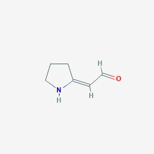 molecular formula C6H9NO B12913409 (Z)-2-(3,4-Dihydro-2H-pyrrol-5-yl)ethenol 