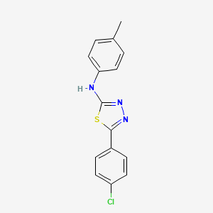 1,3,4-Thiadiazol-2-amine, 5-(4-chlorophenyl)-N-(4-methylphenyl)-