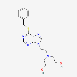 2,2'-({2-[6-(Benzylsulfanyl)-9h-purin-9-yl]ethyl}imino)diethanol