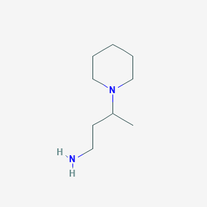 molecular formula C9H20N2 B1291343 3-(Piperidin-1-yl)butan-1-amine CAS No. 32813-36-8