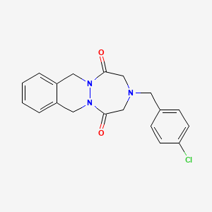 3-(4-Chlorobenzyl)-3,4,7,12-tetrahydro-1H-(1,2,5)triazepino(1,2-b)phthalazine-1,5(2H)-dione