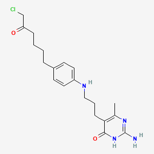 2-Amino-5-(3-{[4-(6-chloro-5-oxohexyl)phenyl]amino}propyl)-6-methylpyrimidin-4(1h)-one