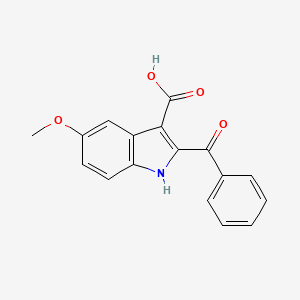 molecular formula C17H13NO4 B12913483 2-Benzoyl-5-methoxy-1H-indole-3-carboxylic acid CAS No. 74588-83-3