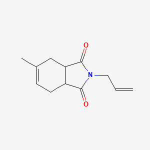 molecular formula C12H15NO2 B12913494 5-Methyl-2-(prop-2-en-1-yl)-3a,4,7,7a-tetrahydro-1h-isoindole-1,3(2h)-dione CAS No. 20299-81-4