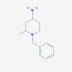 molecular formula C13H20N2 B1291353 1-Benzyl-2-methylpiperidin-4-amine CAS No. 321345-30-6