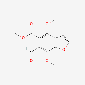 Methyl 4,7-diethoxy-6-formyl-1-benzofuran-5-carboxylate