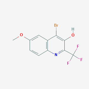 4-Bromo-6-methoxy-2-(trifluoromethyl)quinolin-3-ol