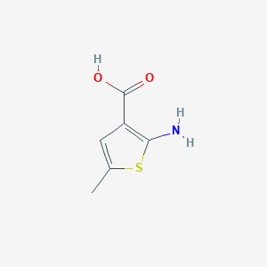 molecular formula C6H7NO2S B1291356 2-氨基-5-甲基噻吩-3-羧酸 CAS No. 41940-47-0