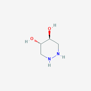 molecular formula C4H10N2O2 B12913563 (4S,5S)-Hexahydropyridazine-4,5-diol CAS No. 566917-27-9