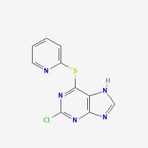 2-chloro-6-pyridin-2-ylsulfanyl-7H-purine