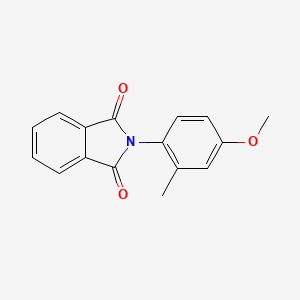 molecular formula C16H13NO3 B12913576 1H-Isoindole-1,3(2H)-dione, 2-(4-methoxy-2-methylphenyl)- CAS No. 19348-47-1