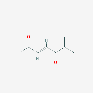 B129136 6-Methyl 3-heptene-2,5-dione CAS No. 156666-85-2