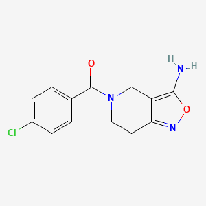 (3-Amino-6,7-dihydro[1,2]oxazolo[4,3-c]pyridin-5(4H)-yl)(4-chlorophenyl)methanone