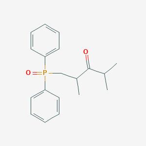 molecular formula C19H23O2P B12913670 1-(Diphenylphosphoryl)-2,4-dimethylpentan-3-one CAS No. 89358-78-1