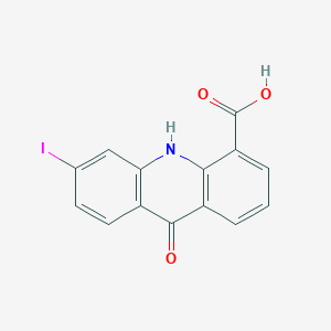 molecular formula C14H8INO3 B12913673 6-Iodo-9-oxo-9,10-dihydroacridine-4-carboxylic acid CAS No. 86611-62-3