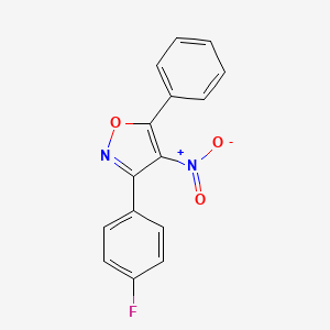 3-(4-Fluorophenyl)-4-nitro-5-phenyl-1,2-oxazole