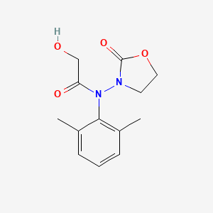 N-(2,6-Dimethylphenyl)-2-hydroxy-N-(2-oxo-1,3-oxazolidin-3-yl)acetamide