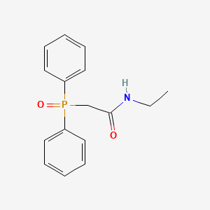 molecular formula C16H18NO2P B12913744 Acetamide, 2-(diphenylphosphinyl)-N-ethyl- CAS No. 117107-52-5