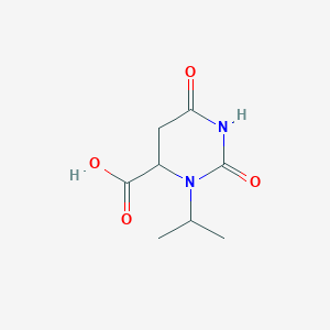 molecular formula C8H12N2O4 B12913759 2,6-Dioxo-3-(propan-2-yl)hexahydropyrimidine-4-carboxylic acid CAS No. 89985-45-5