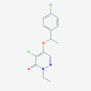 4-Chloro-5-(1-(4-chlorophenyl)ethoxy)-2-ethylpyridazin-3(2H)-one