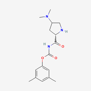 3,5-Dimethylphenyl ((2S)-4-(dimethylamino)pyrrolidine-2-carbonyl)carbamate