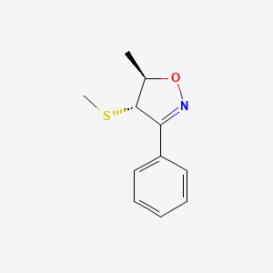 Trans-5-methyl-4-(methylthio)-3-phenyl-4,5-dihydroisoxazole