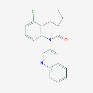 5-Chloro-3-ethyl-3-methyl-3,4-dihydro-2H-[1,3'-biquinolin]-2-one