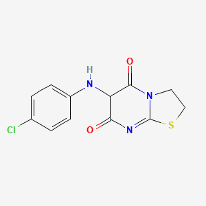 6-(4-Chloroanilino)-2,3-dihydro-[1,3]thiazolo[3,2-a]pyrimidine-5,7-dione