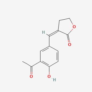 3-(3-acetyl-4-hydroxybenzylidene)dihydrofuran-2(3H)-one