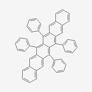 molecular formula C50H32 B12913891 6,7,14,15-Tetraphenylhexacene CAS No. 918164-22-4