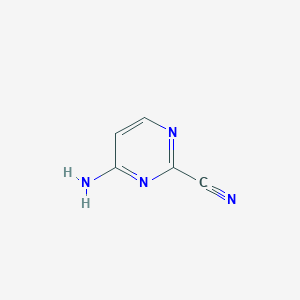 molecular formula C5H4N4 B1291390 4-氨基嘧啶-2-腈 CAS No. 245321-46-4