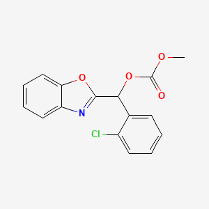 Benzo[d]oxazol-2-yl(2-chlorophenyl)methyl methyl carbonate