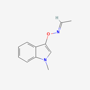 molecular formula C11H12N2O B12913932 Acetaldehyde O-(1-methyl-1H-indol-3-yl) oxime 