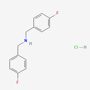 molecular formula C14H14ClF2N B1291394 Bis-(4-fluoro-benzyl)-amine hydrochloride CAS No. 646051-52-7