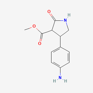 Methyl 4-(4-aminophenyl)-2-oxopyrrolidine-3-carboxylate