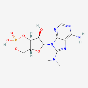 (4AR,6R,7R,7aS)-6-(6-amino-8-(dimethylamino)-9H-purin-9-yl)-2,7-dihydroxytetrahydro-4H-furo[3,2-d][1,3,2]dioxaphosphinine 2-oxide