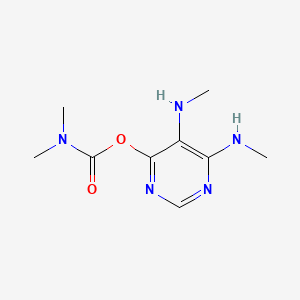 5,6-Bis(methylamino)pyrimidin-4-yl dimethylcarbamate