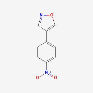 molecular formula C9H6N2O3 B12913998 4-(4-Nitrophenyl)-1,2-oxazole CAS No. 17819-23-7