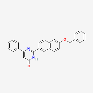 2-(6-(Benzyloxy)naphthalen-2-yl)-6-phenylpyrimidin-4(1H)-one