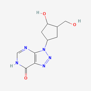 3-[3-Hydroxy-4-(hydroxymethyl)cyclopentyl]-2,3-dihydro-7h-[1,2,3]triazolo[4,5-d]pyrimidin-7-one