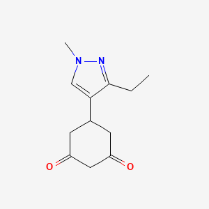 5-(3-Ethyl-1-methyl-1H-pyrazol-4-yl)cyclohexane-1,3-dione