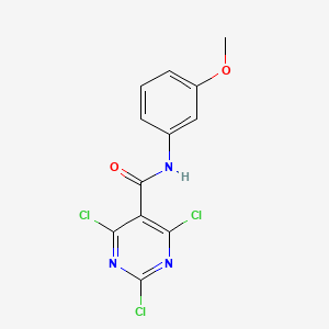 2,4,6-Trichloro-N-(3-methoxyphenyl)pyrimidine-5-carboxamide