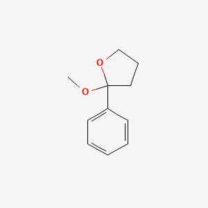 molecular formula C11H14O2 B12914055 2-Methoxy-2-phenyloxolane CAS No. 92594-09-7