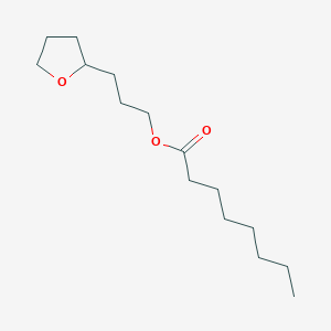 molecular formula C15H28O3 B12914149 3-(Tetrahydrofuran-2-yl)propyl octanoate CAS No. 5451-26-3