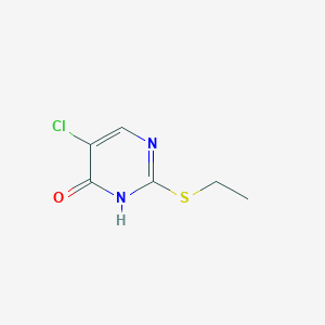 4(1H)-Pyrimidinone, 5-chloro-2-(ethylthio)-