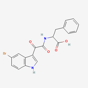 2-(2-(5-Bromo-1H-indol-3-yl)-2-oxoacetamido)-3-phenylpropanoic acid