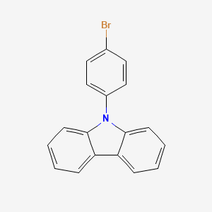 molecular formula C18H12BrN B1291421 9-(4-Bromophenyl)-9H-carbazole CAS No. 57102-42-8
