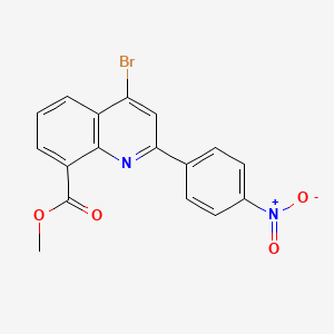 Methyl 4-bromo-2-(4-nitrophenyl)quinoline-8-carboxylate