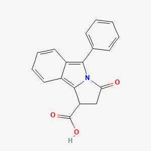 3-Oxo-5-phenyl-2,3-dihydro-1h-pyrrolo[2,1-a]isoindole-1-carboxylic acid